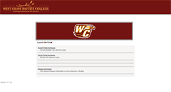 Desktop Screenshot of portal.wcbc.edu